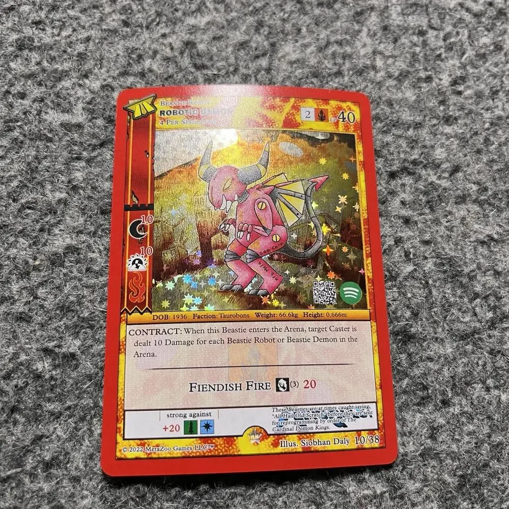 Metazoo HiroQuest Robotic Demon Full Holo 10/38 Spotify Music NM Pack Fresh